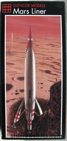 Glencoe 1/144 Mars Liner  TWA Moonliner Disney Rocket to the Moon - ex Strombecker, 05914 plastic model kit